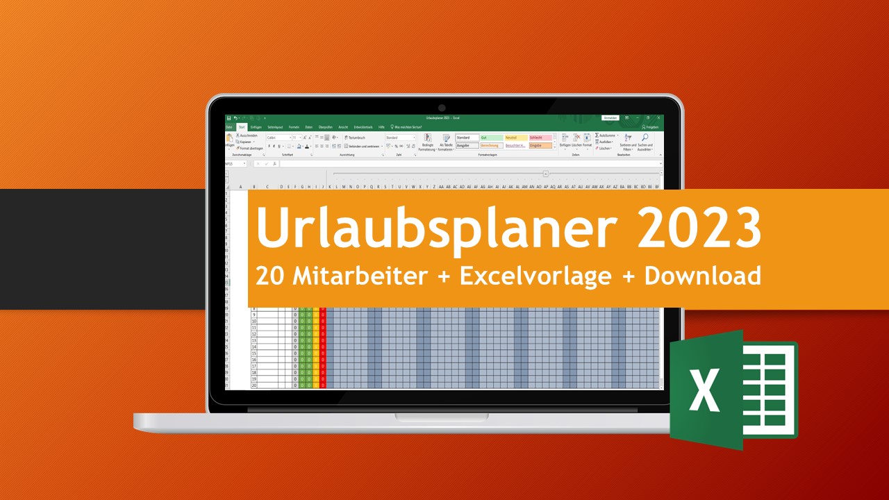 Urlaubsplaner 2023 Excel-Vorlage - Kostenlose Office Vorlagen